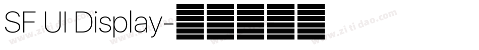 SF UI Display字体转换